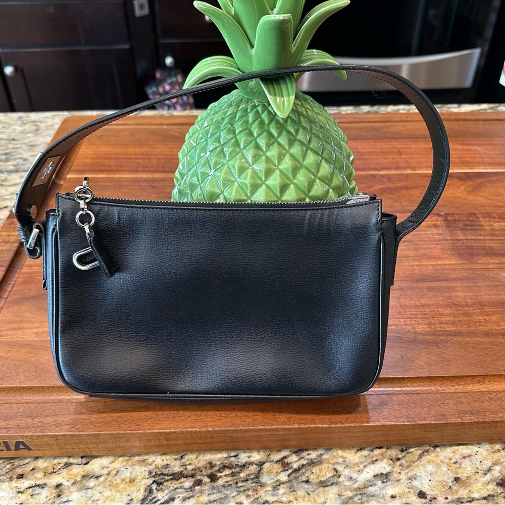 Bally Black Leather Handbag with Silver Accents - Picture 2 of 10